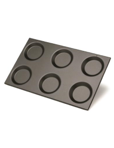 Teglia - 6 stampi Ø 12.5 cm - GN 1/1 cm 53 x 32.5