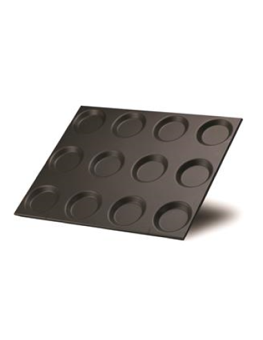 Teglia - 12 stampi Ø 12.5 cm - GN 2/1 cm 65 x...