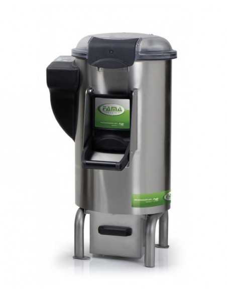 Pelapatate - Cassetto con filtro - Capacità  di carico Kg 18 - Produzione oraria Kg 500 - Monofase - cm 53x66x95h