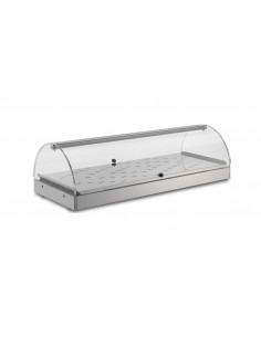 Hot showcase - N.1 shelf - Plexiglass sides and doors -...