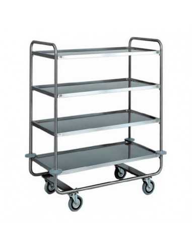 Service trolley for heavy transport - Stainless...