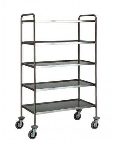 Service trolley - AISI 304 stainless steel - 5...