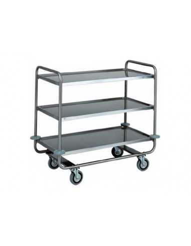 Service trolley for heavy transport - Stainless...
