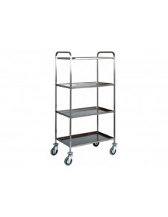 Service trolley - AISI 304 stainless steel - Tubular...