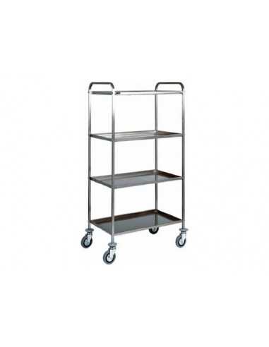 Carrello di servizio - In acciaio inox AISI 304...