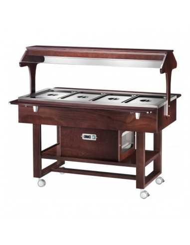 Expositor refrigerado - De madera contrachapada...
