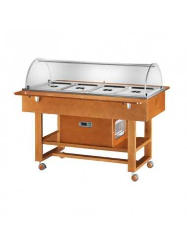 Refrigerated display - Multilayer wood - With...