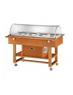 Expositor refrigerado - De madera contrachapada - Con...