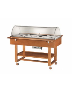 Espositore termico - In legno multistrato - Con cupola -...