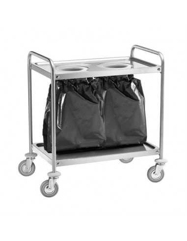 Carrello portarifiuti - Struttura in acciaio...