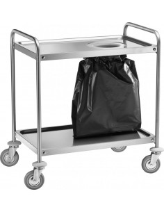 Carrello portarifiuti - Structure of stainless steel -...