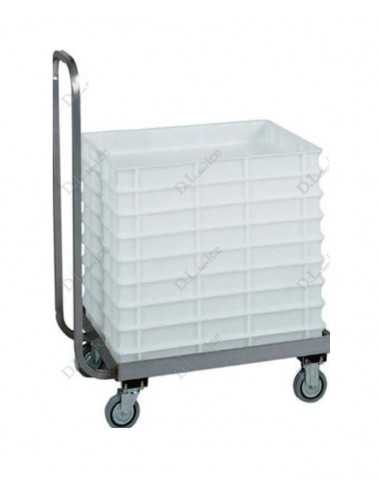 Carrello per impasti pizza con cassette 60x 40...