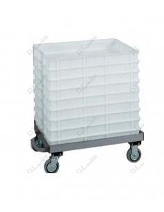 Carro para masa de pizza con casetes 60x 40 cm - Sin asa...