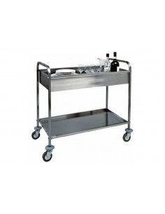 Service trolley for disembarkation - Stainless steel -...