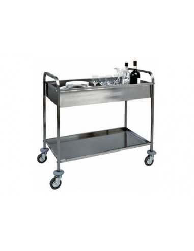 Service trolley for disembarkation - Stainless...