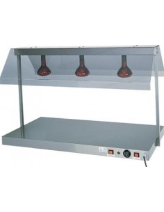 Lampade a infrarossi - Piano caldo in acciaio inox con...