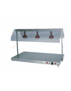 Lampade a infrarossi - Piano caldo in acciaio inox con...
