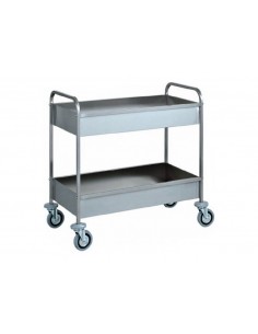 Carrello di servizio per sbarazzo - In acciaio inox - Con...